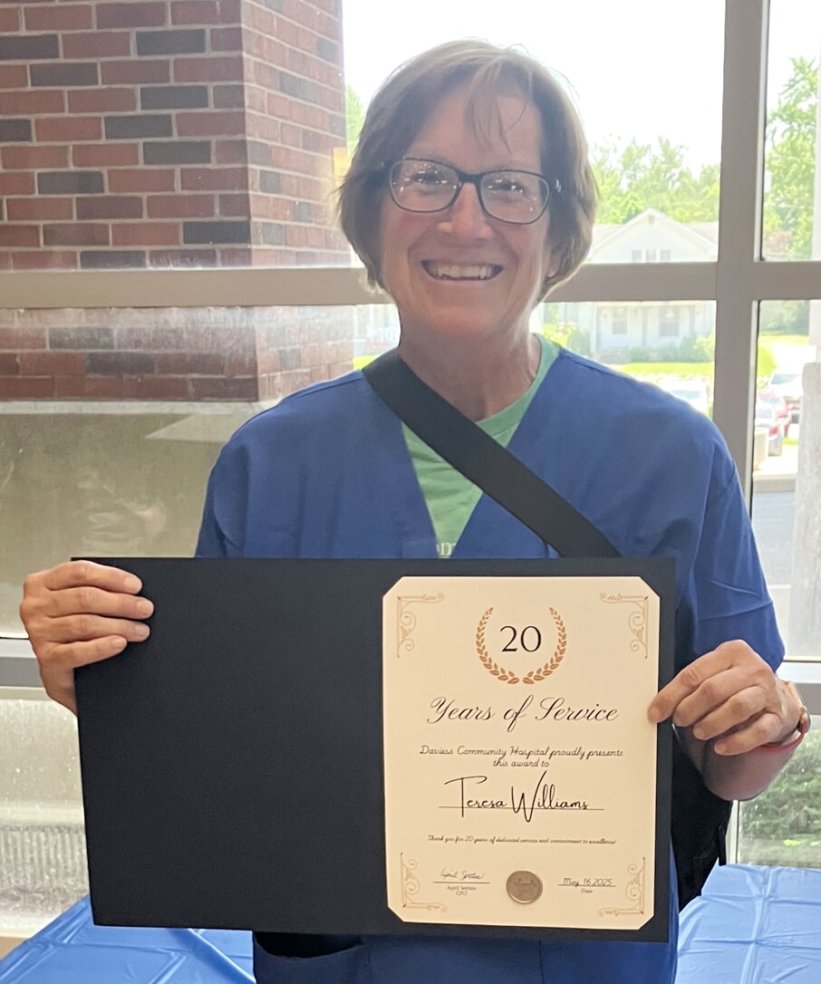 Teresa Williams celebrating 20 years with DCH